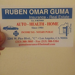 Ruben Omar Guma Insurance